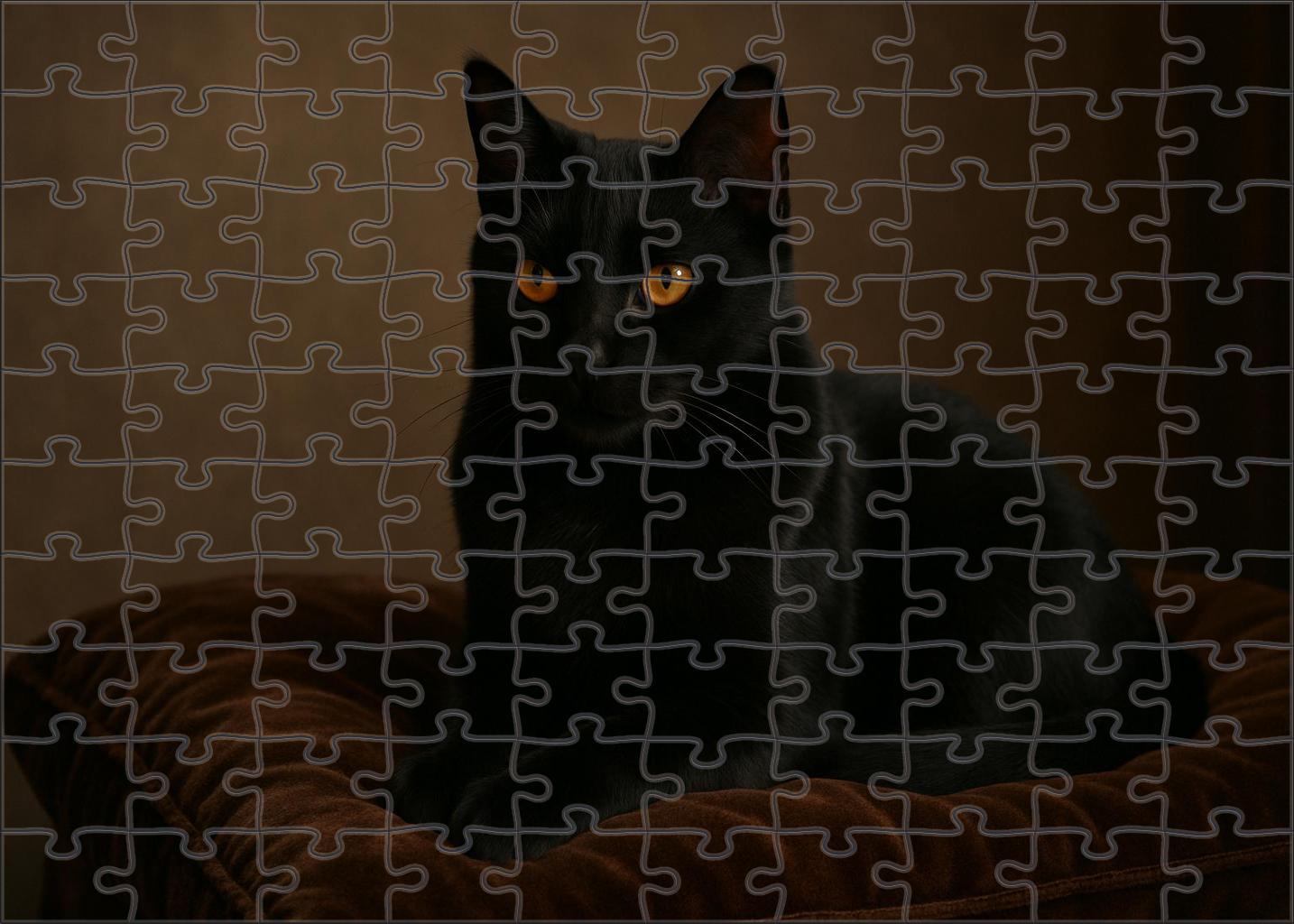 Velvet Noir Plush Black Velvet Coat With Serene Demeanor Unique Puzzle Design