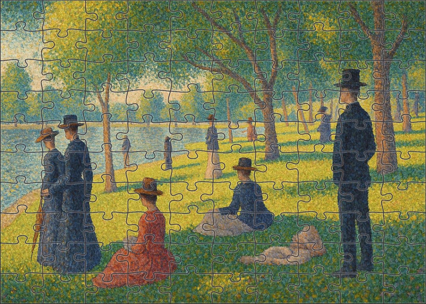 A Sunday Afternoon On The Island Of La Grande Jatte Puzzle For Kids