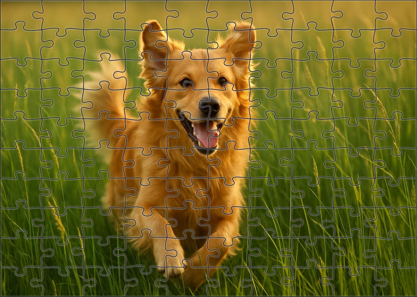 Amber Zephyr Lush Golden-furred Retriever With Joyful Energy Puzzle For Kids