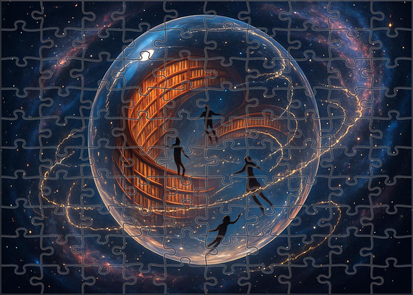 Celestial Library In A Glass Orb 1000 Piece Puzzle