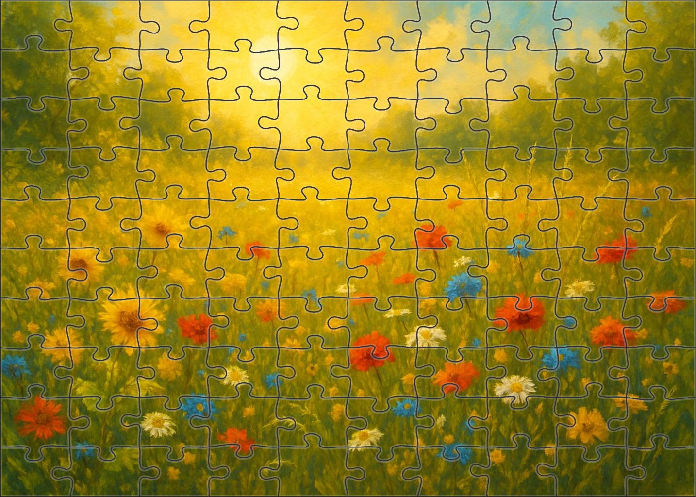 Golden Sunburst Clearing 300 Piece Puzzle