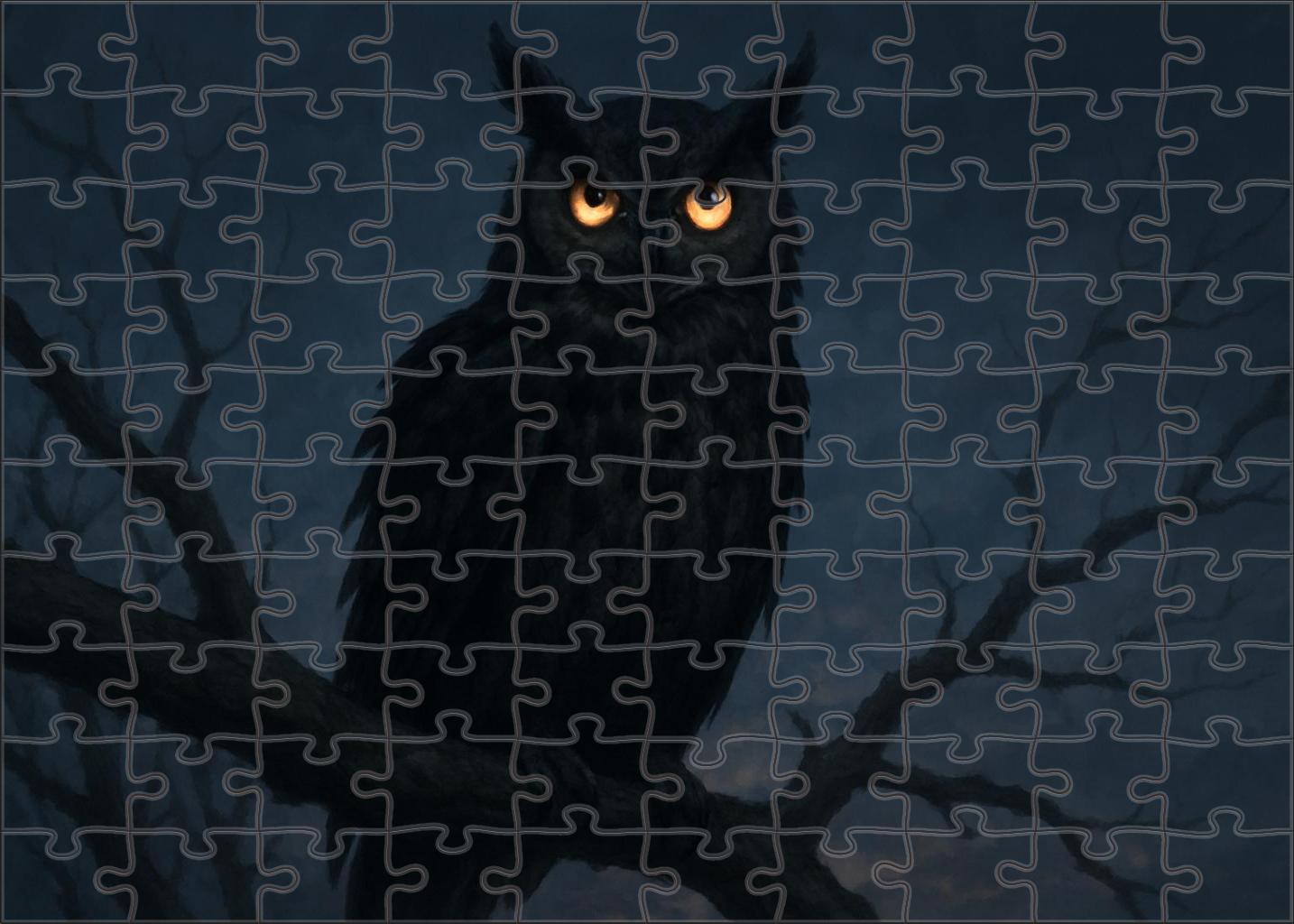 Duskrender Owl Silent Predator Of Twilight Woodlands Easy Puzzles