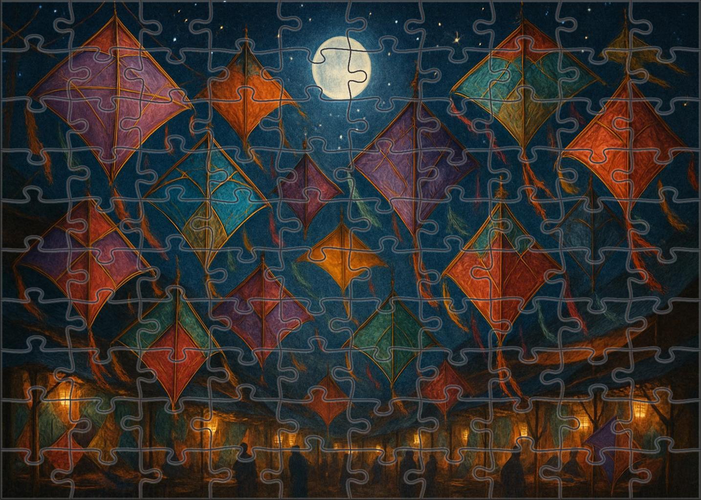 Starlight Kite Market 300 Piece Puzzle