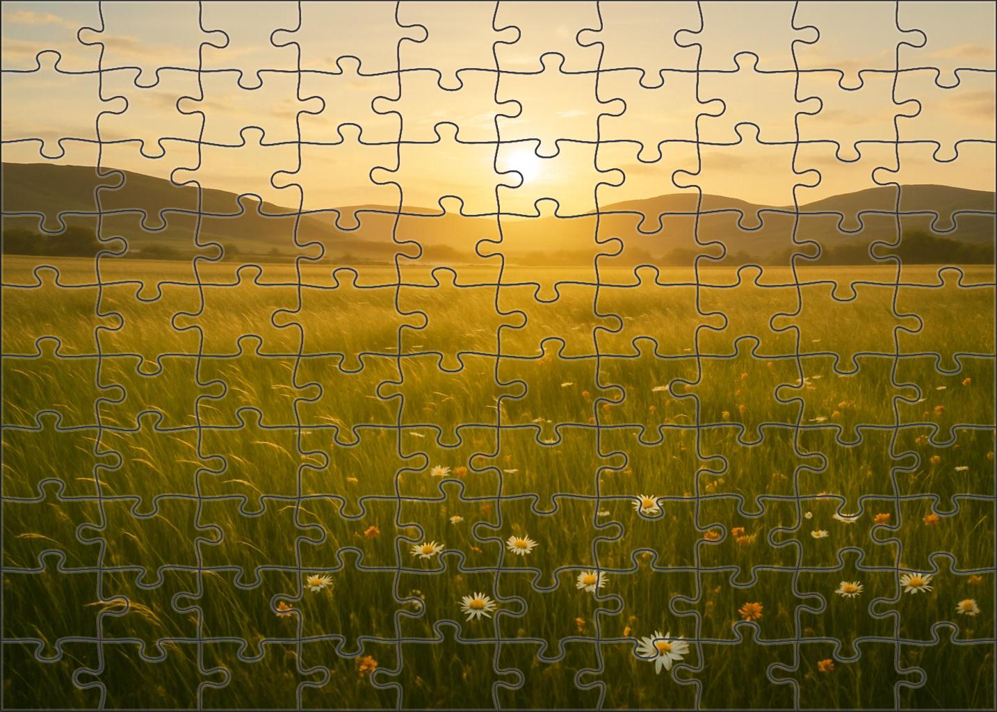 Golden Highland Meadow 500 Piece Puzzle