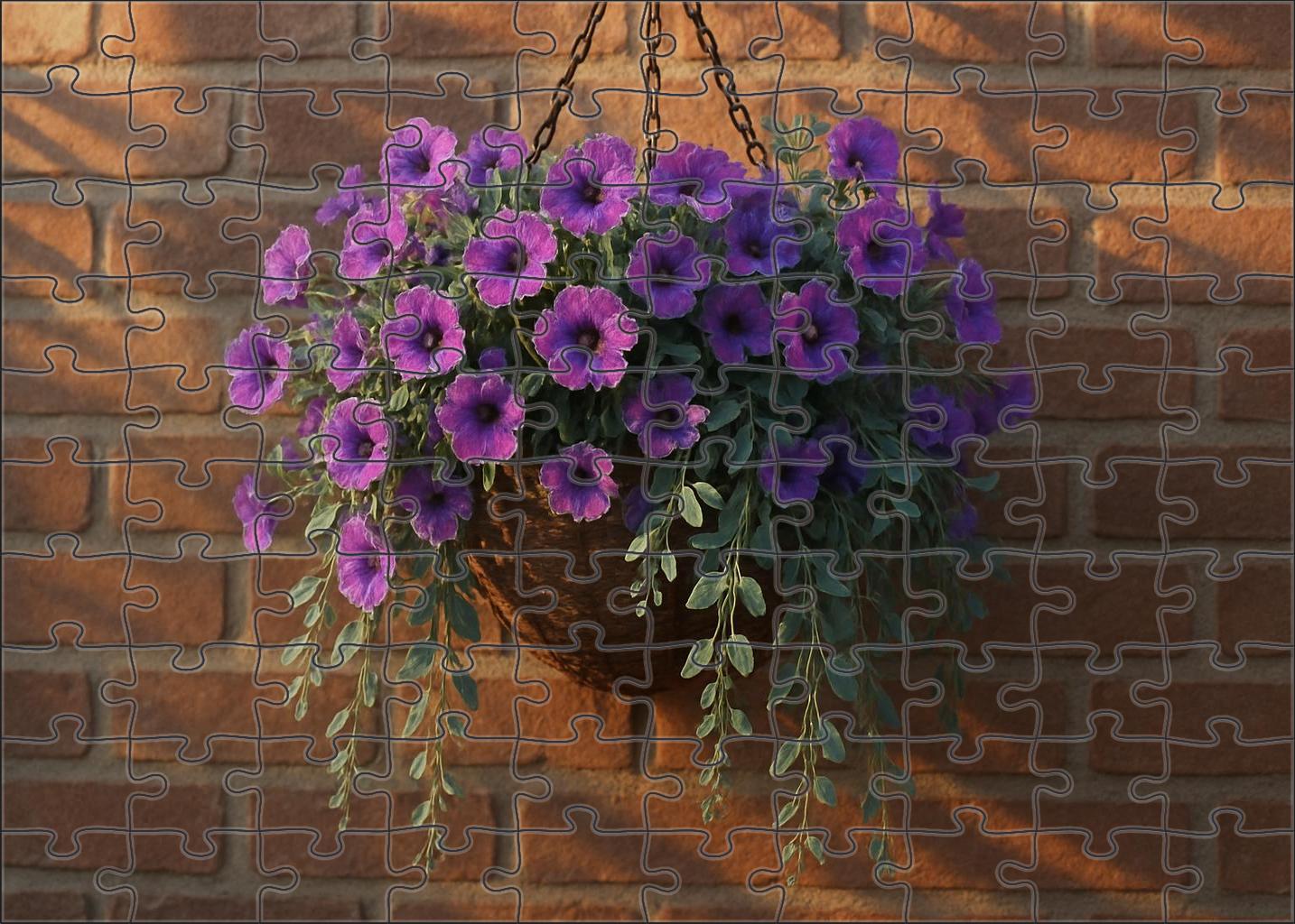 Lavender Mist Hanging Basket 200 Piece Puzzle