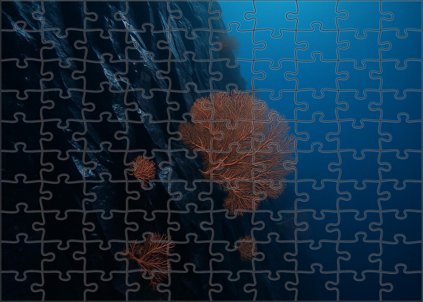 Obsidian Cliff Face Custom Jigsaw Puzzle