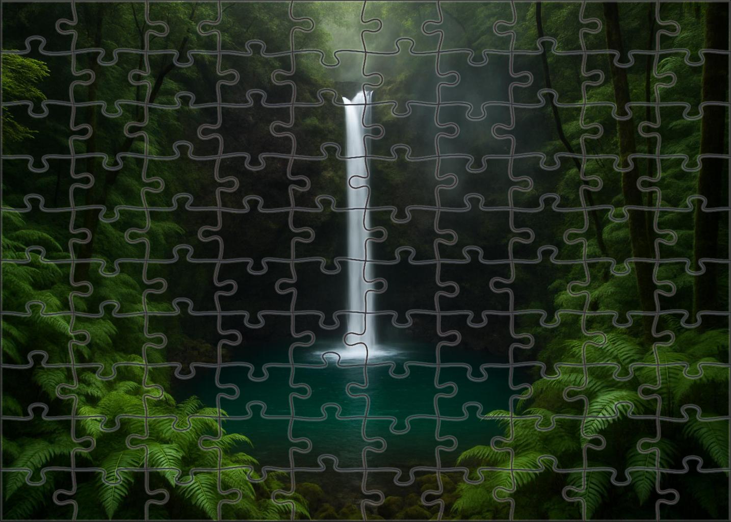 Emerald Hollow Drop Large Format Puzzle