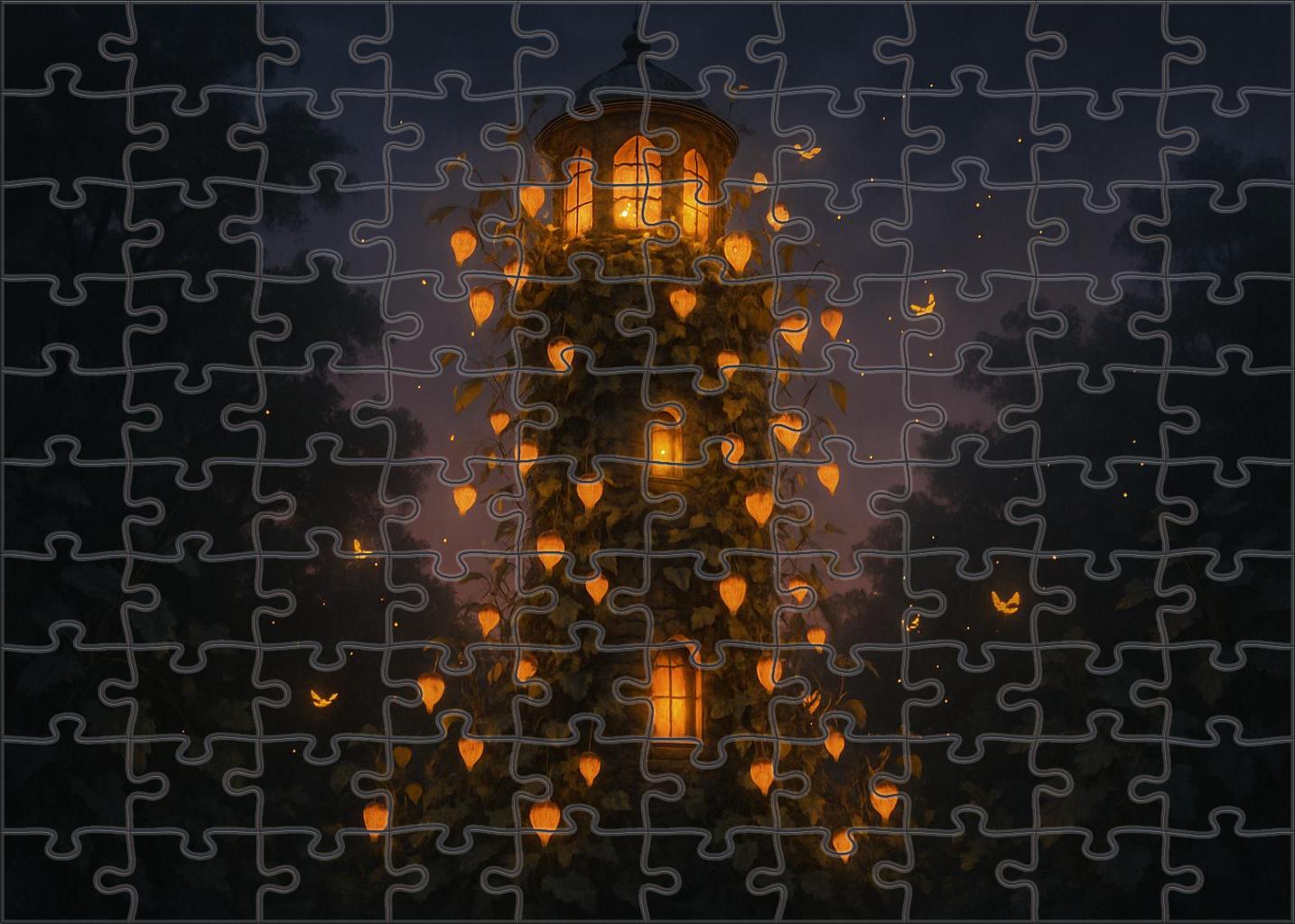 Lighthouse Garden Of Whispering Lanterns 50 Piece Puzzle