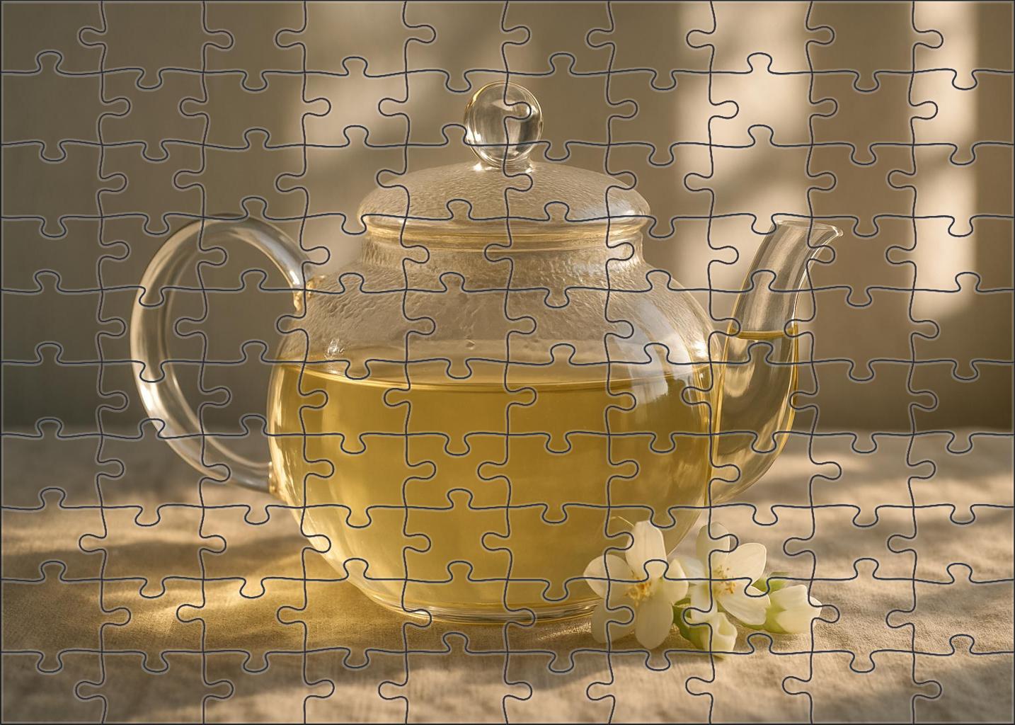 Dawn Blossom White Tea Puzzle Fun