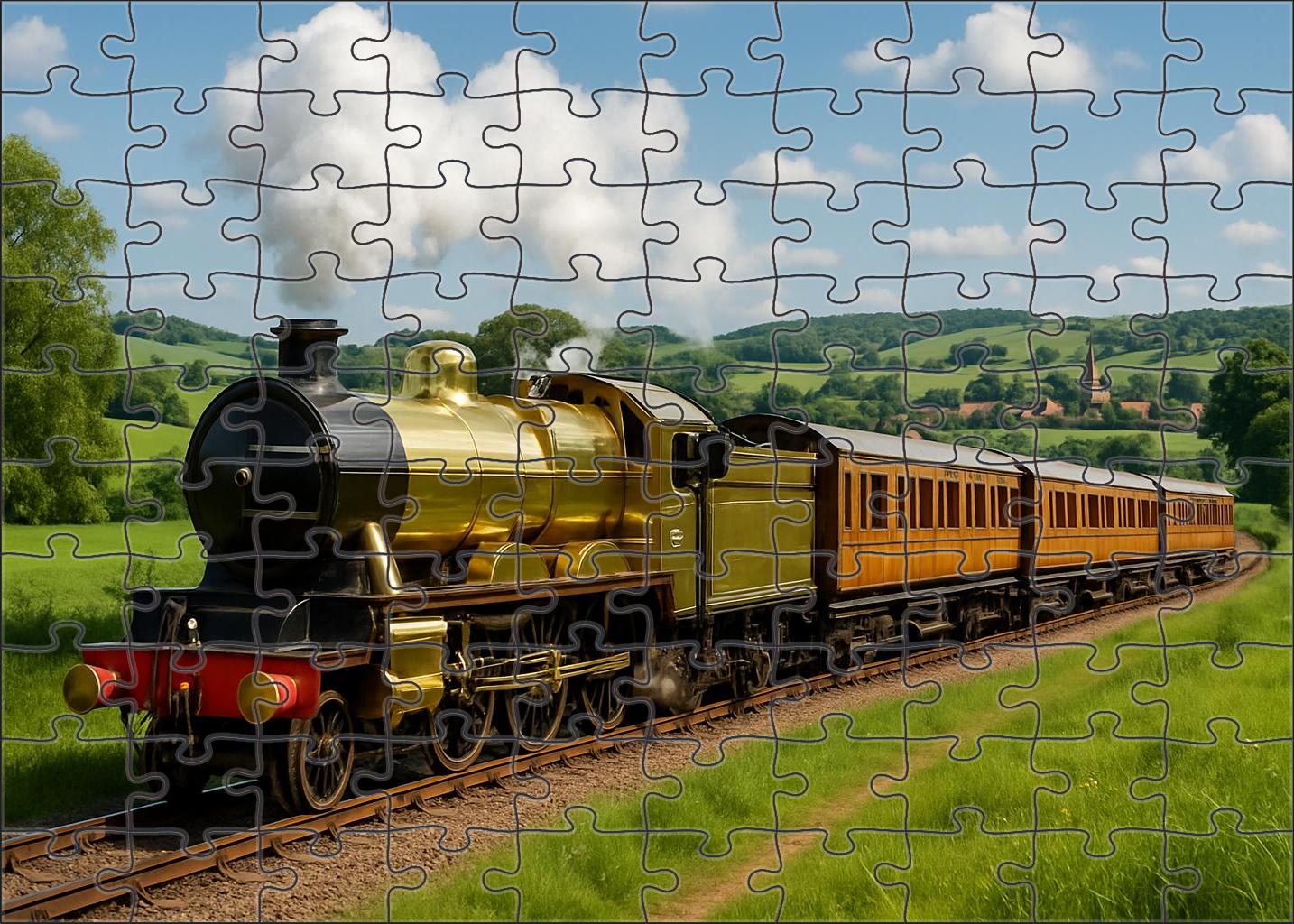Brass Heritage Steam Liner 20 Piece Puzzle