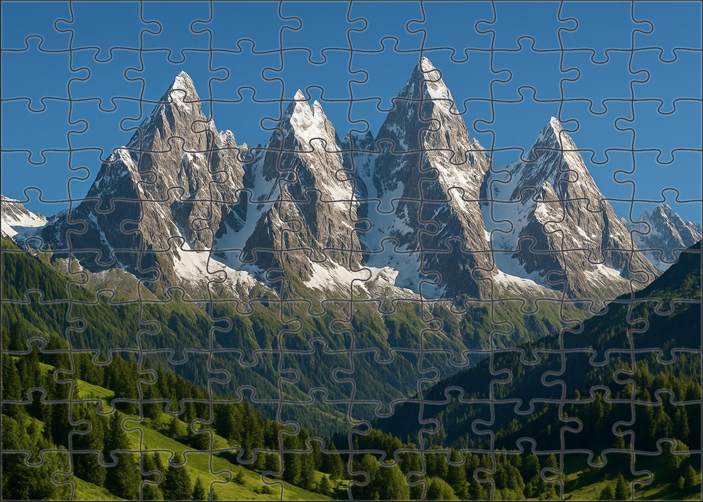 Snow-capped Peak Vista Puzzle Collection