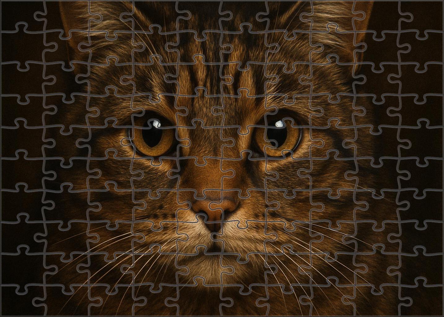 Textured Animal Portrait Soft Charcoal With Layered Tonal Depth 20 Piece Puzzle