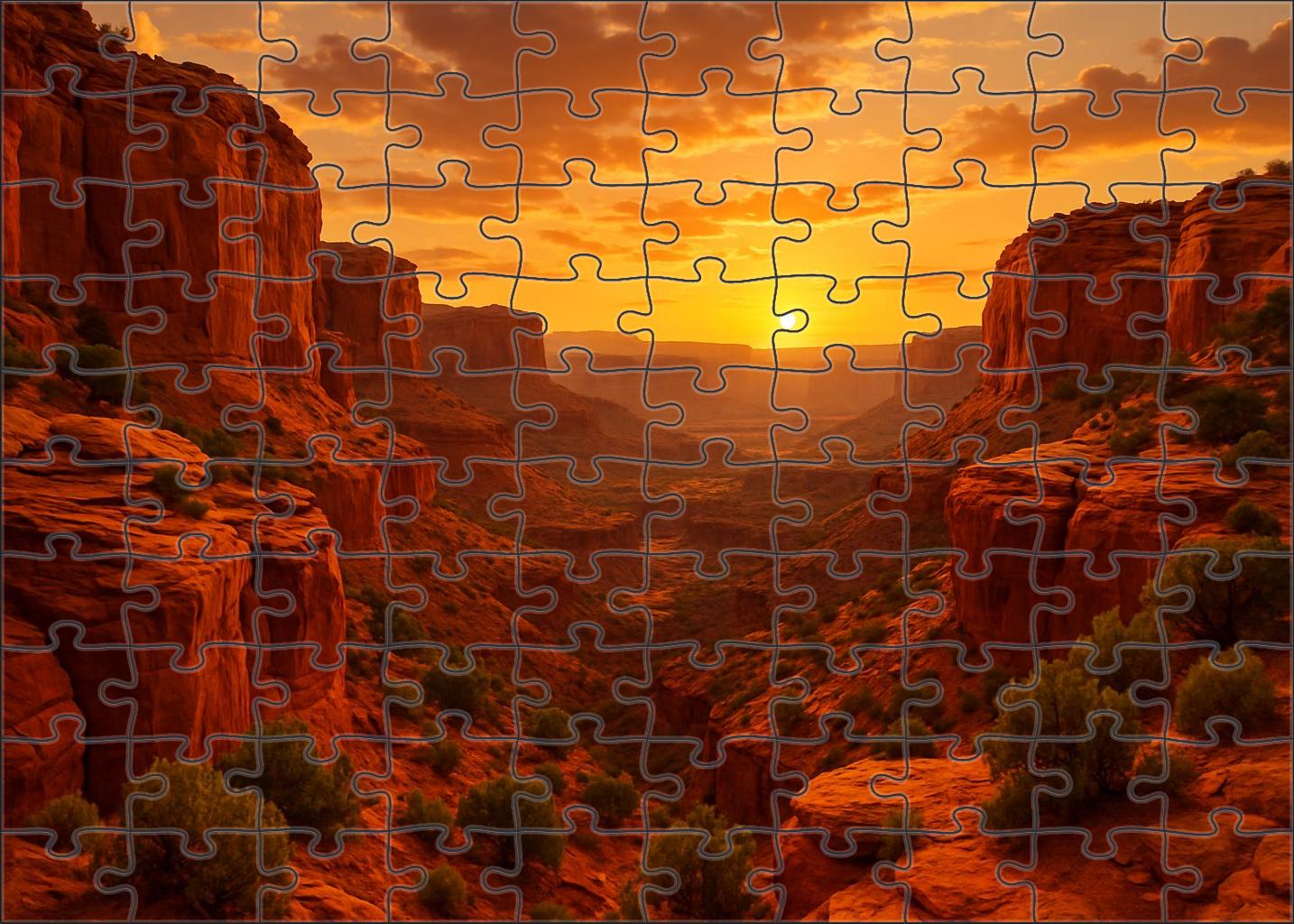 Crimson Bluff Overlook 300 Piece Puzzle