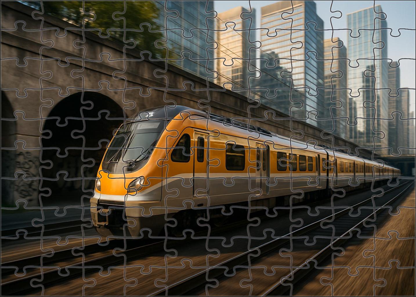 Amber City Commuter Emu Large Format Puzzle