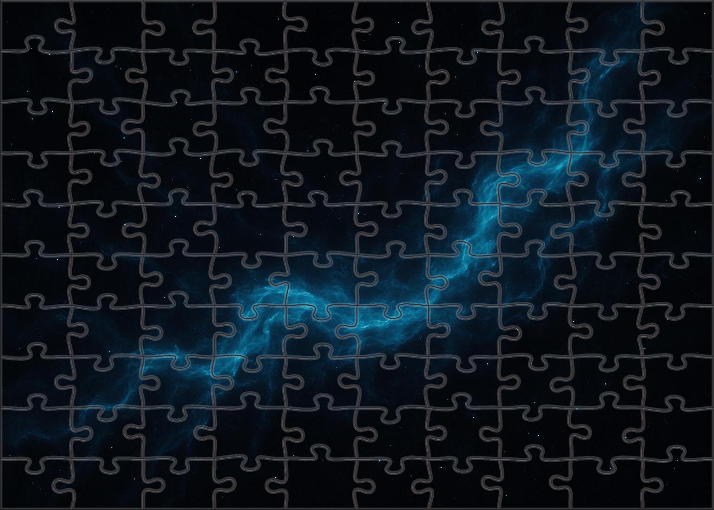 Azure Nebular Cascade Puzzle Collection