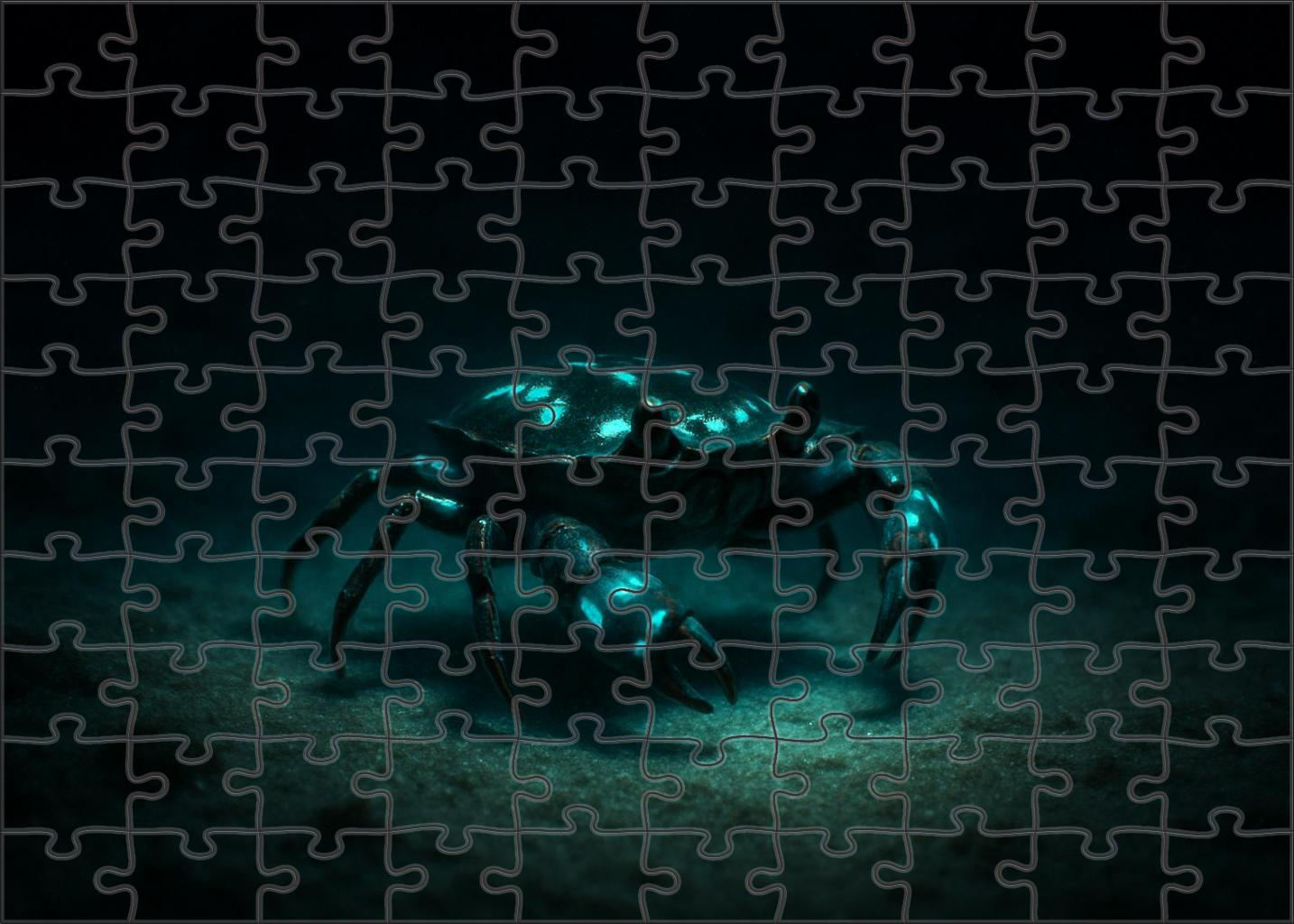 Glowing Sand Scuttler Small Crustacean With Bioluminescent Markings And Rapid Movement Puzzle Fun