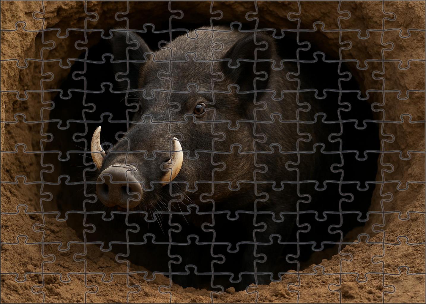 Shadow Tusked Mammal Subterranean Forager With Enormous Incisors Large Format Puzzle