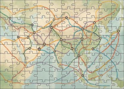 Historic Trade Route Overlays 500 Piece Puzzle