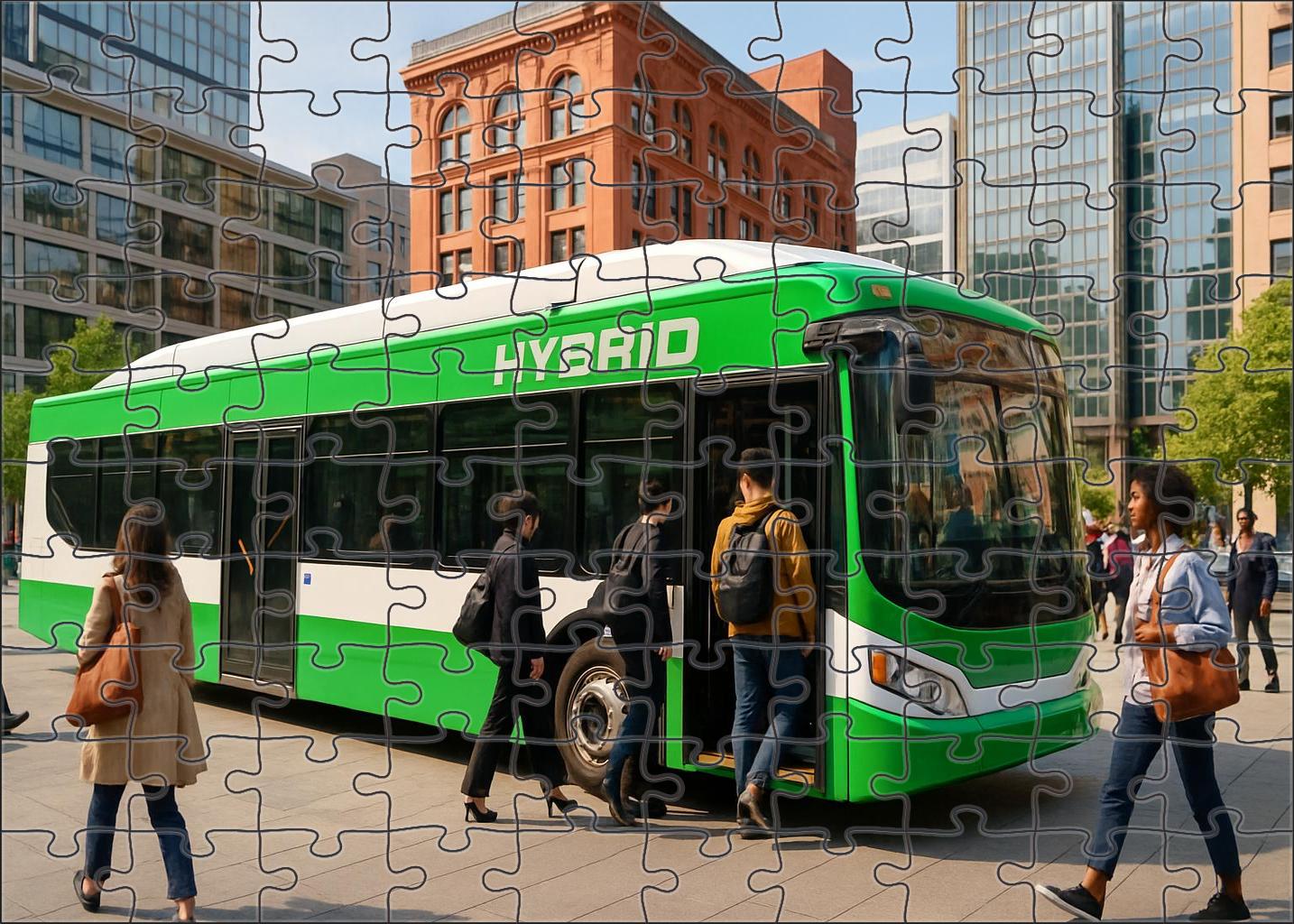 Compact Hybrid Electric Bus Easy Puzzles