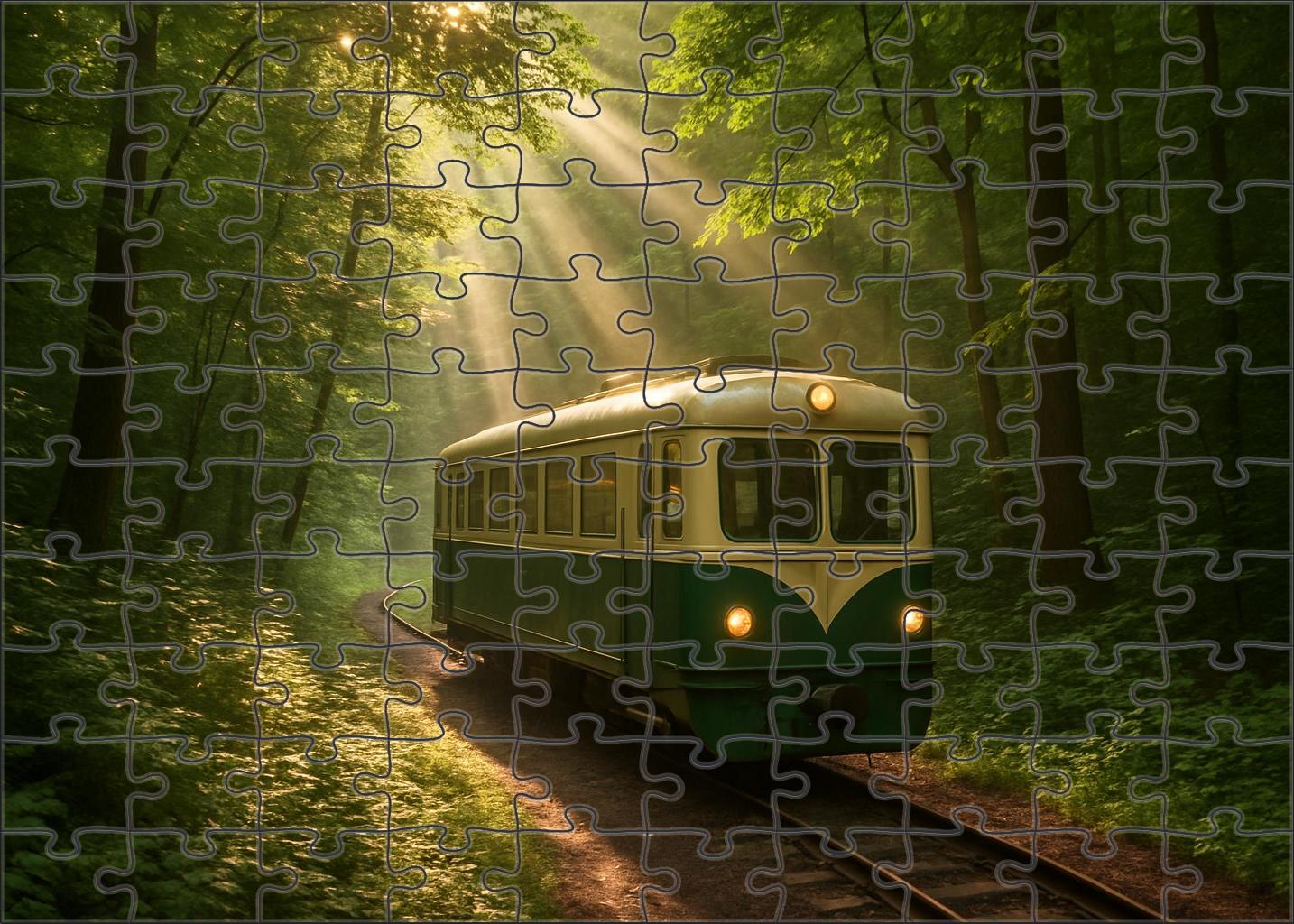 Emerald Forest Railcar Puzzle Fun