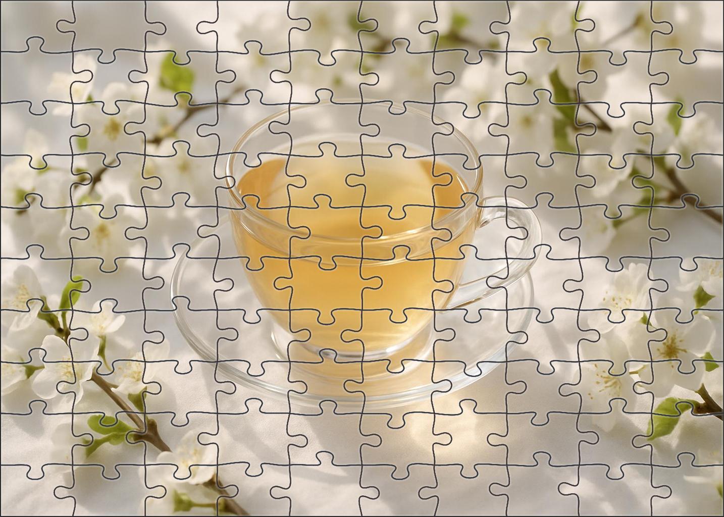 Blossom Whisper White Tea Puzzle For Kids