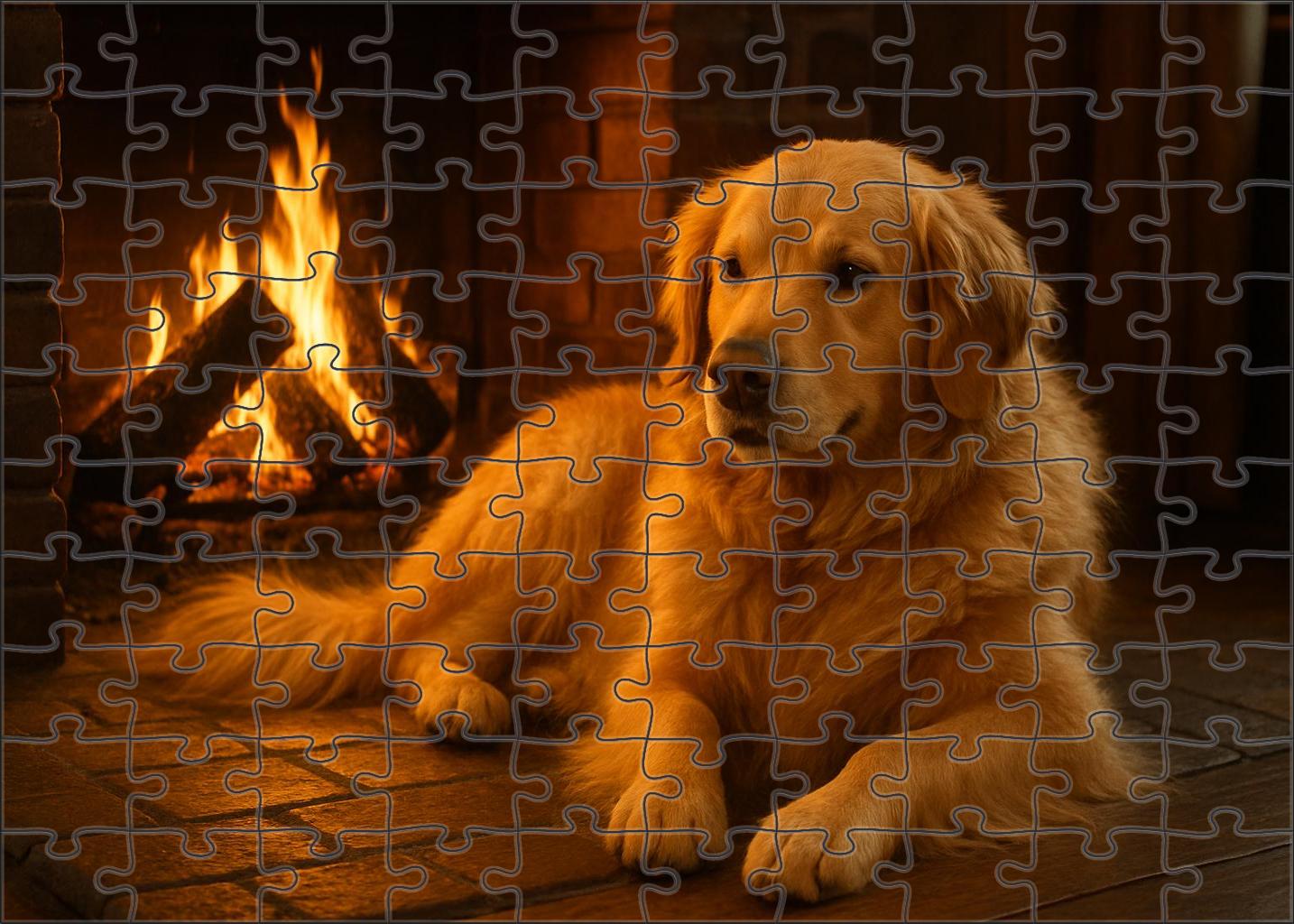 Amber Hearth Custom Jigsaw Puzzle
