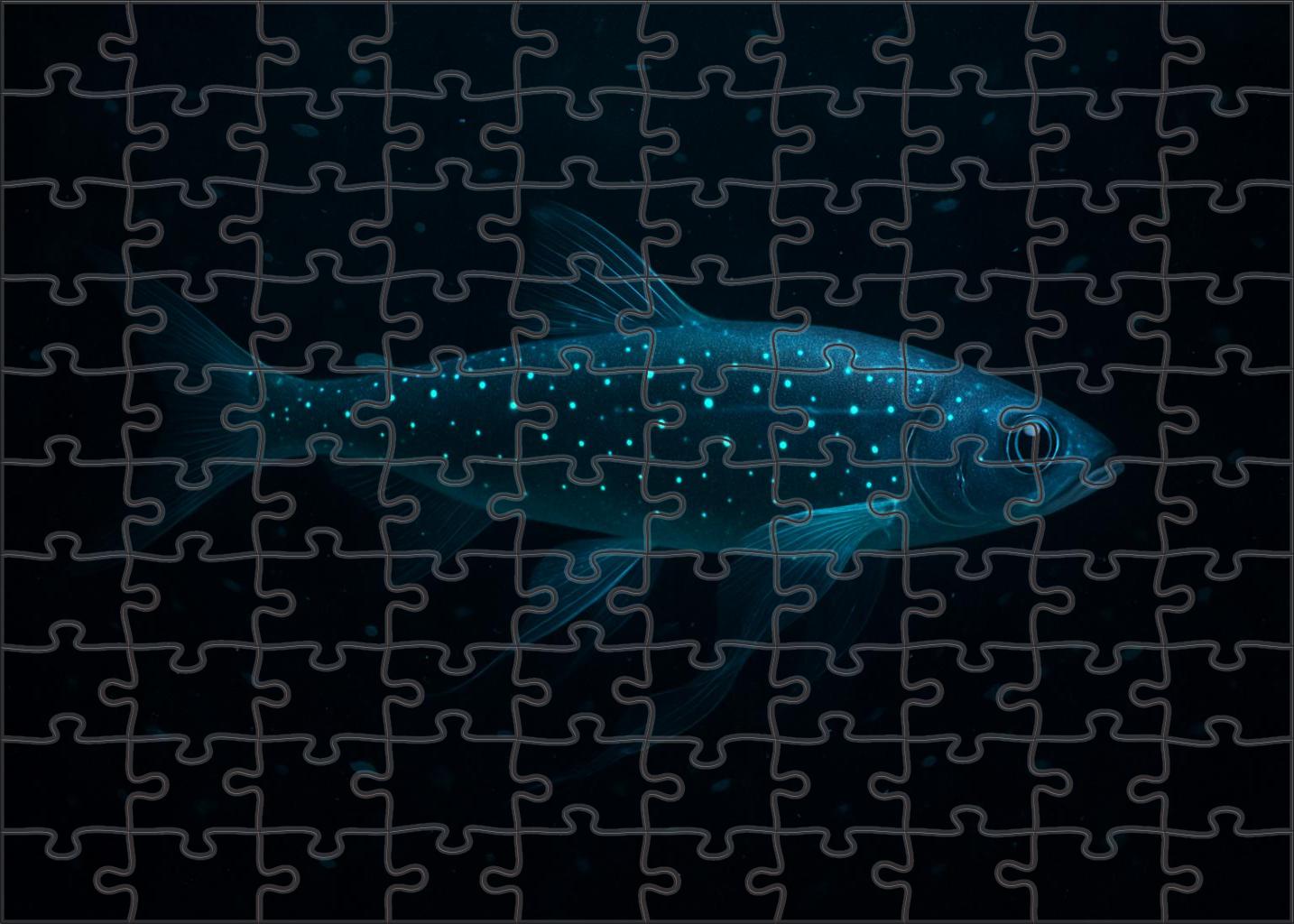 Twilight Glowfish Shimmering Midwater Luminary 1000 Piece Puzzle