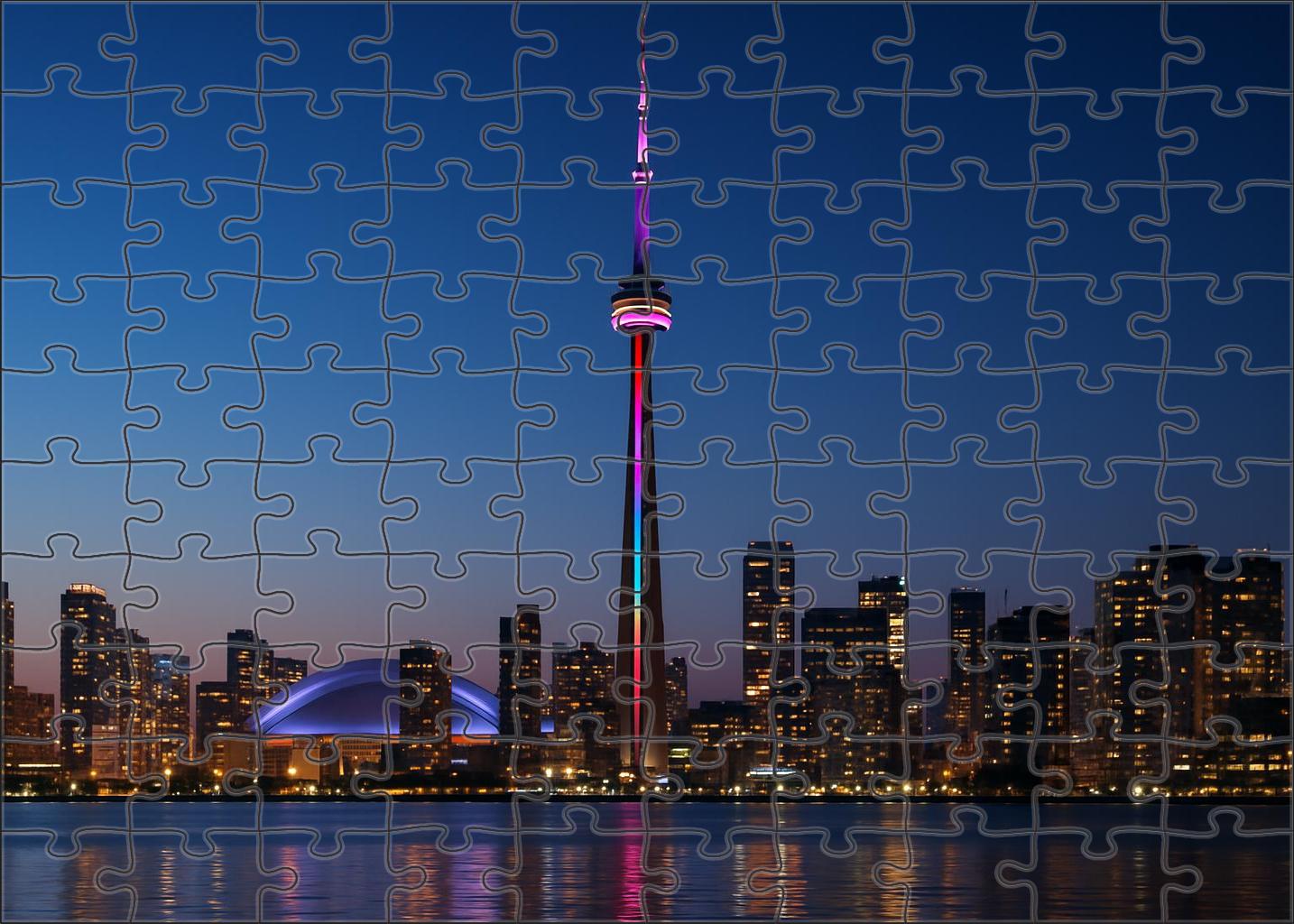 Cn Tower Toronto Canada  Recognized By 7365 Globally As An Engineering Marvel Puzzle Challenge