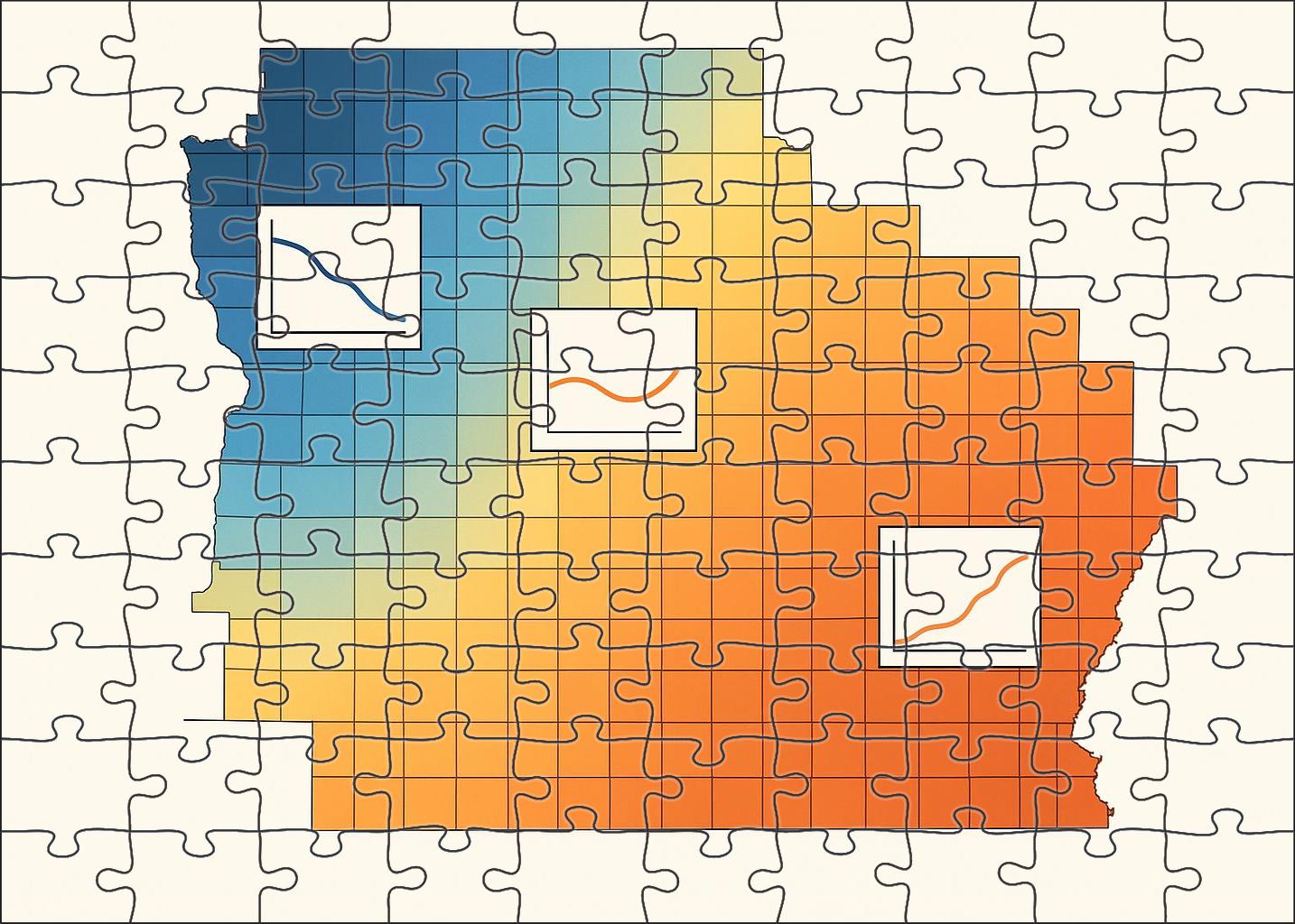 Population Growth Change Map Puzzle Collection