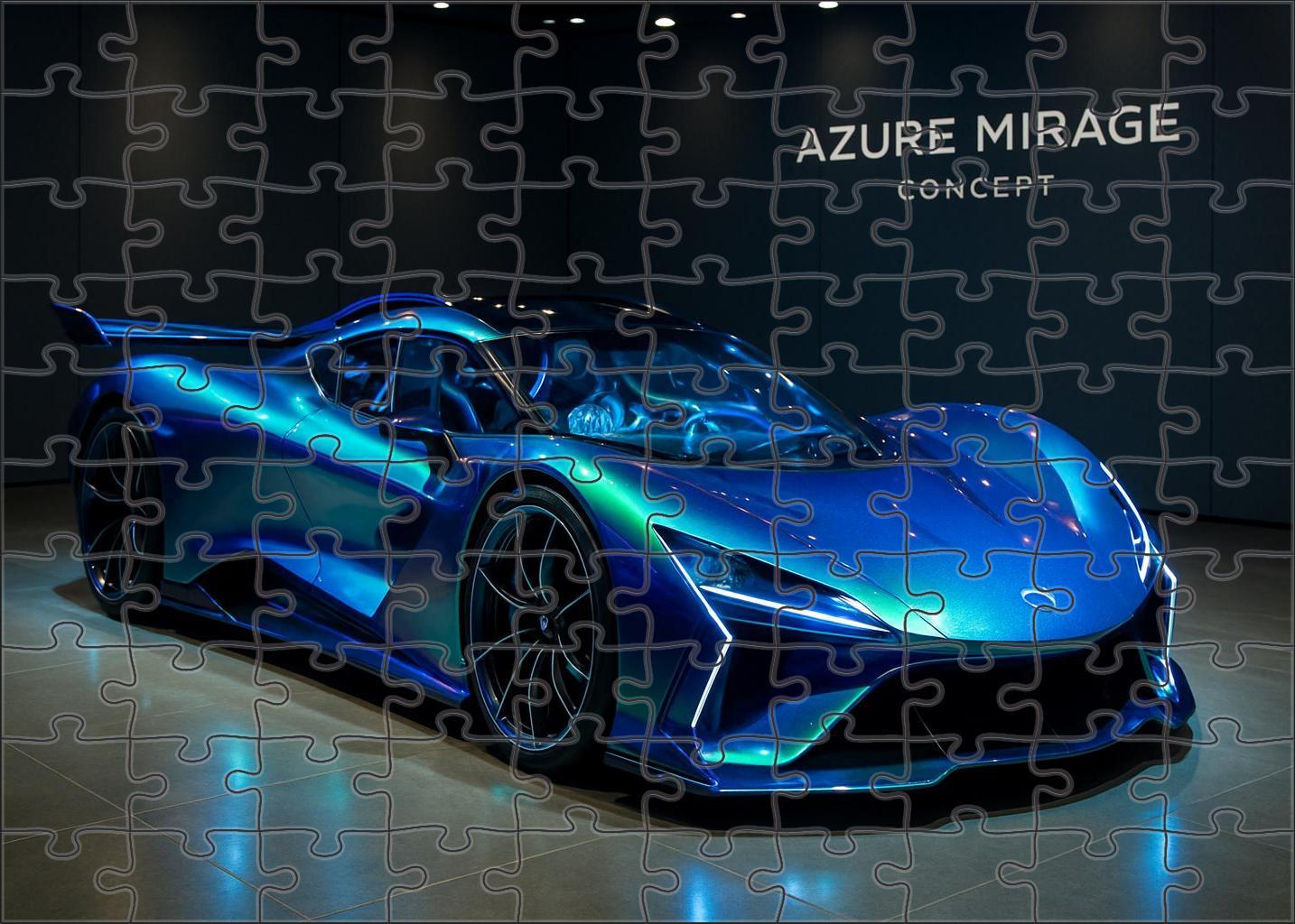 Azure Mirage Concept Next-gen Hydrogen Hypercar Puzzle For Kids