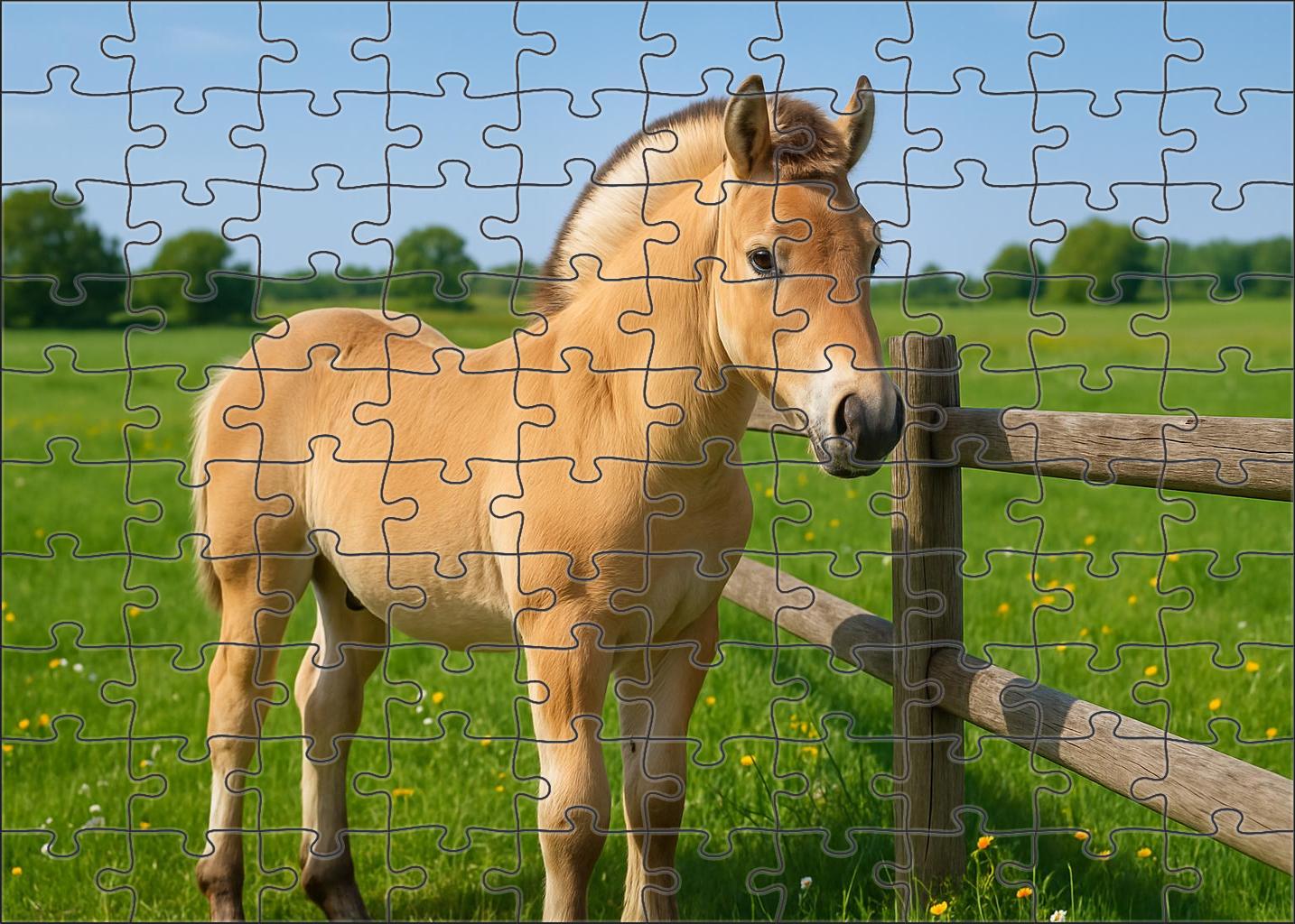 Snowcap Fjord Pony Colt 1000 Piece Puzzle