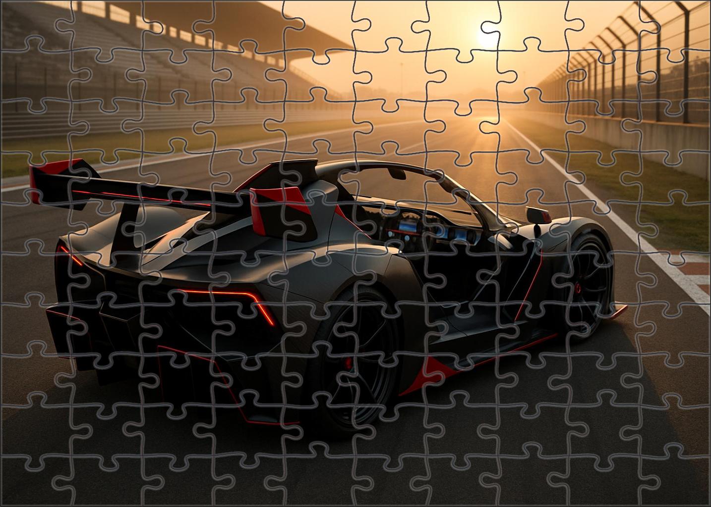 Titan X-35 Track-dominant Electric Supercar Mini Puzzle
