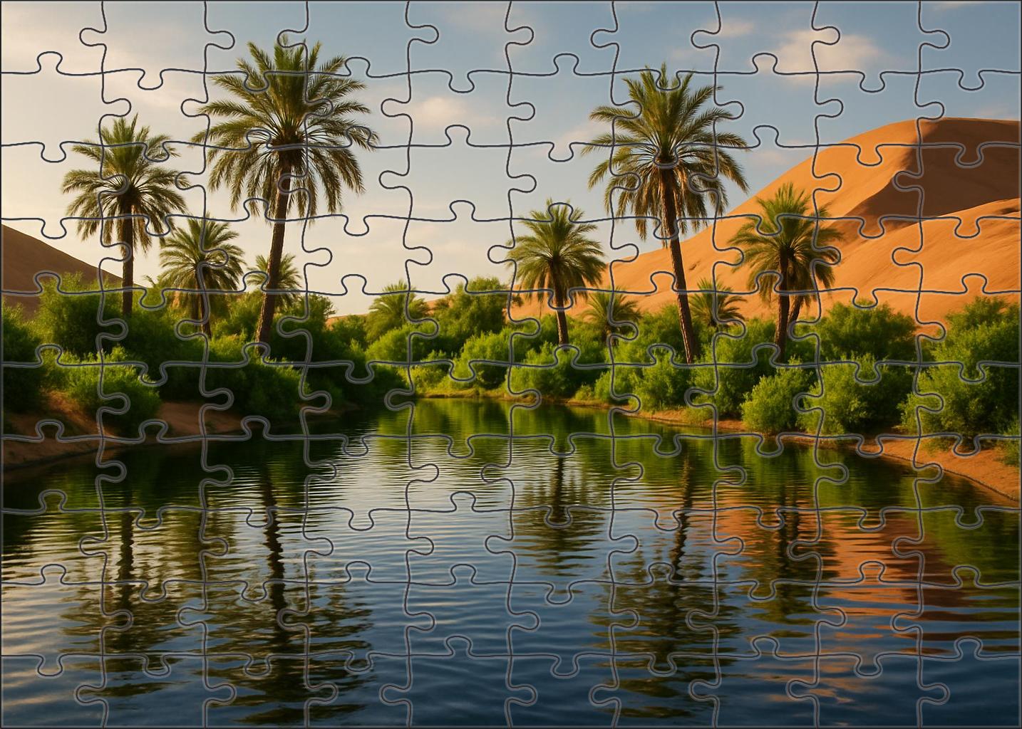 Emerald Oasis Hollow Unique Puzzle Design