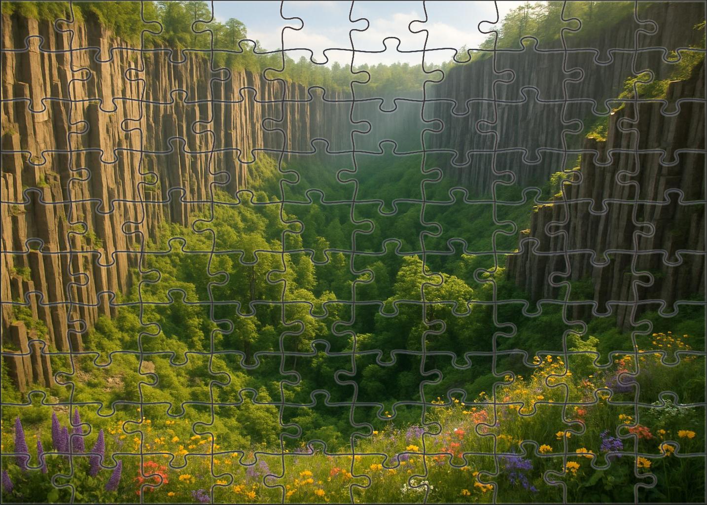 Verdant Basalt Amphitheater Puzzle Collection