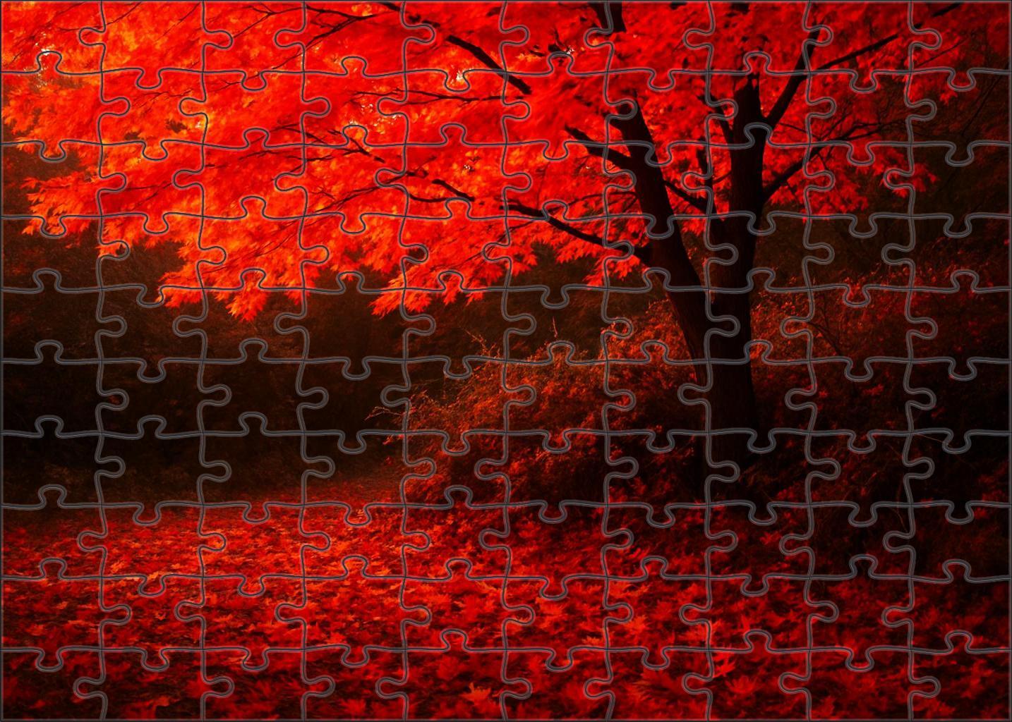 Crimson Canopy Crest Premium Puzzle Pieces