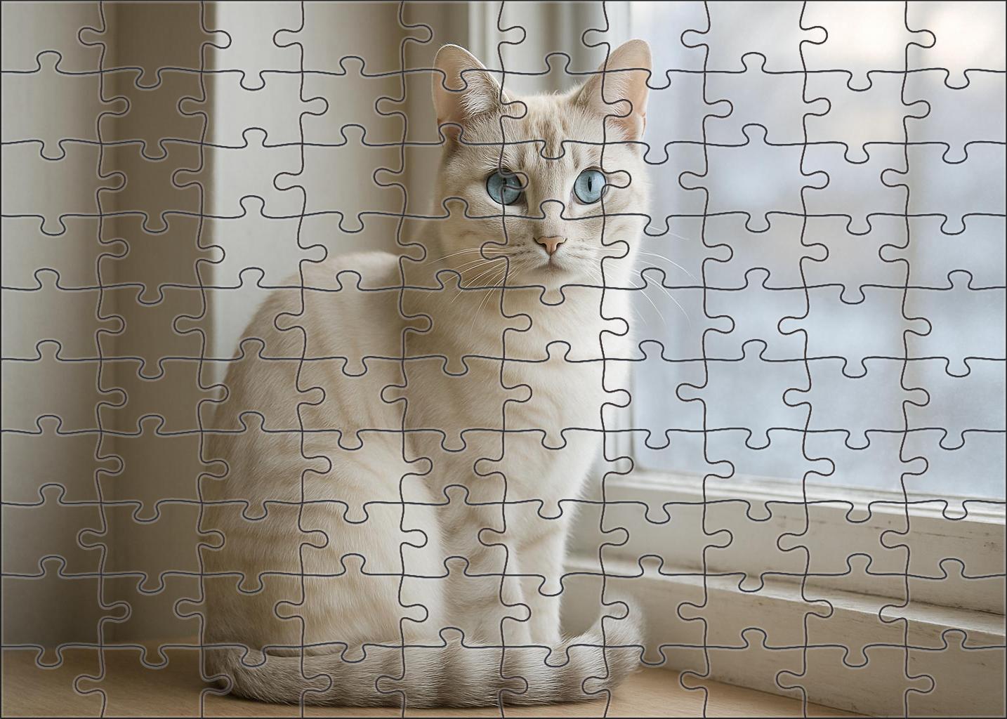 Frosted Lynx Point 50 Piece Puzzle