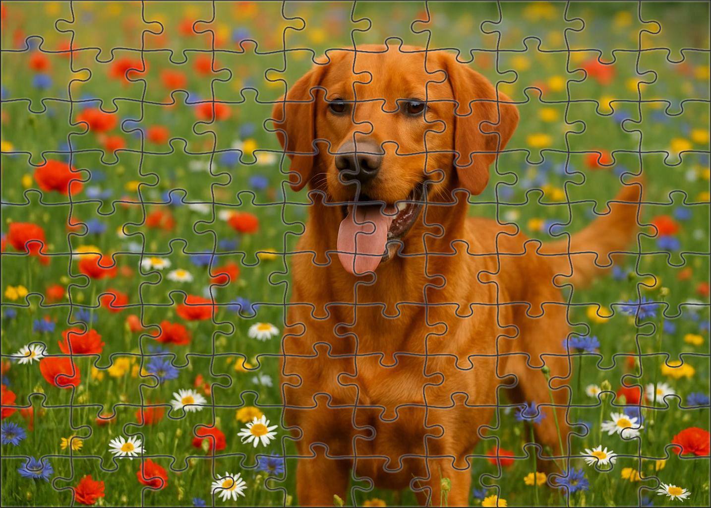 Golden Ember Hound 500 Piece Puzzle