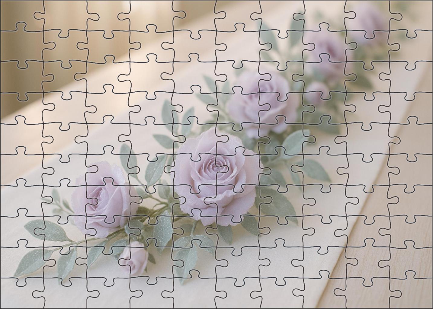 Frosted Morning Table Garland 200 Piece Puzzle