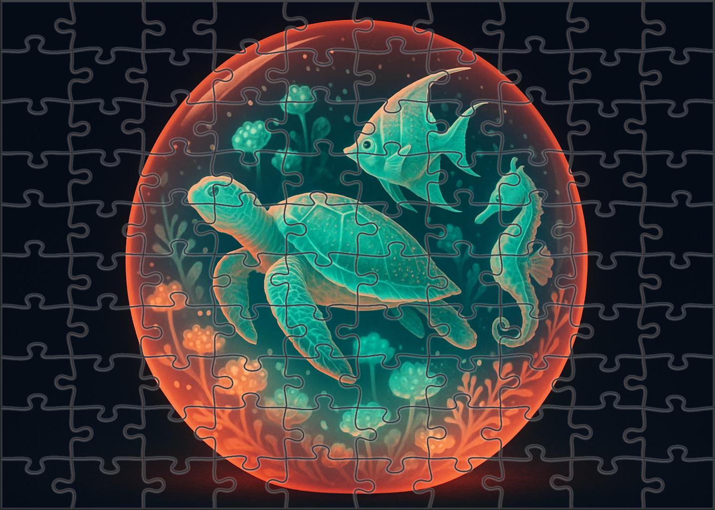Luminescent Coral Ball Mini Puzzle