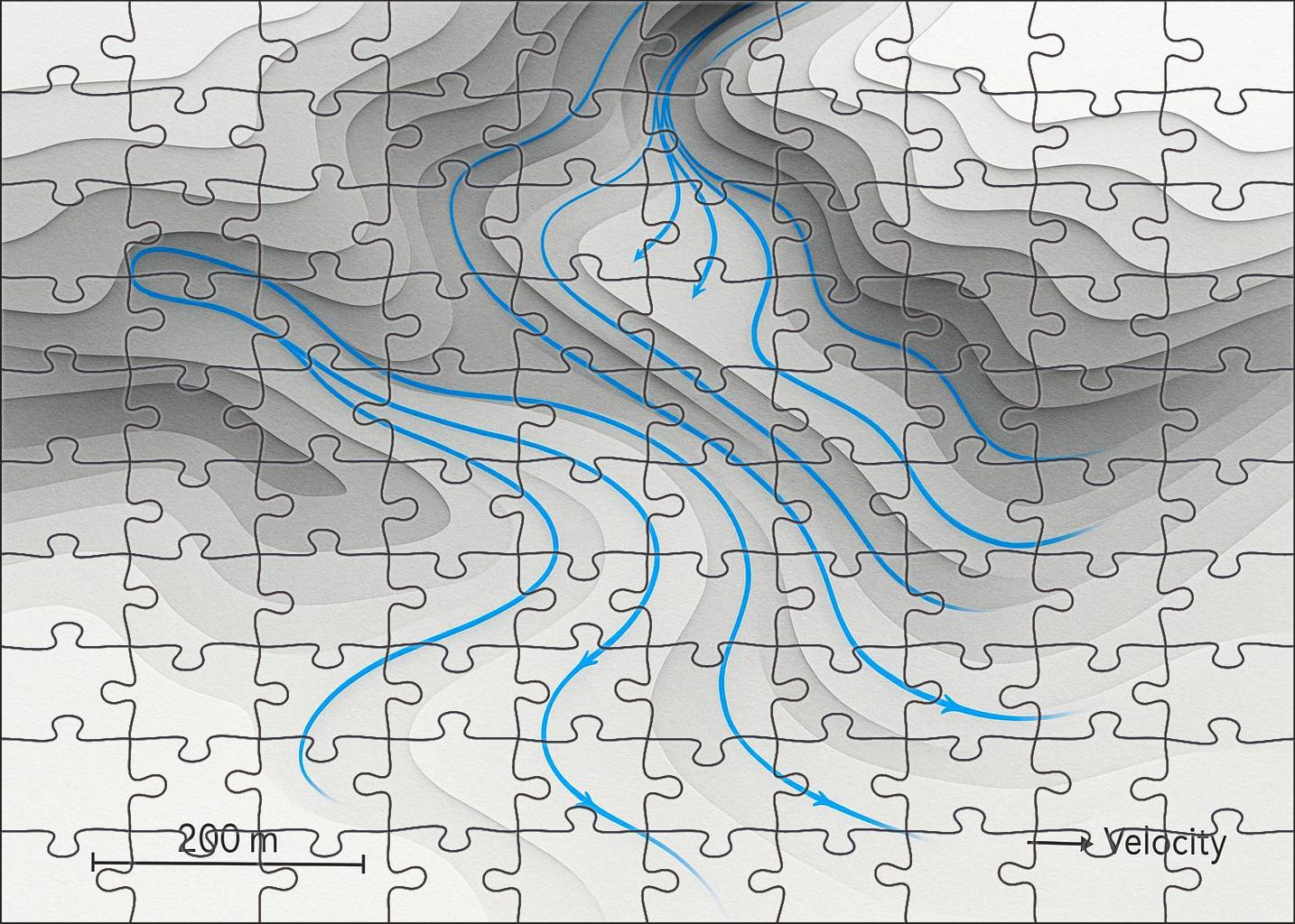Glacial Flow Streamlines Mini Puzzle