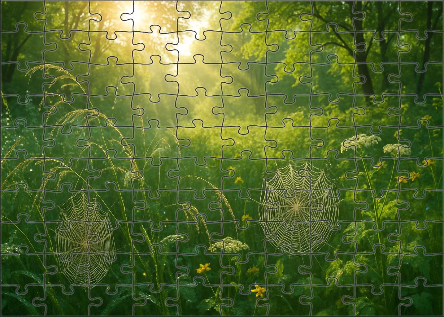 Silver Dewdrop Hollow Easy Puzzles