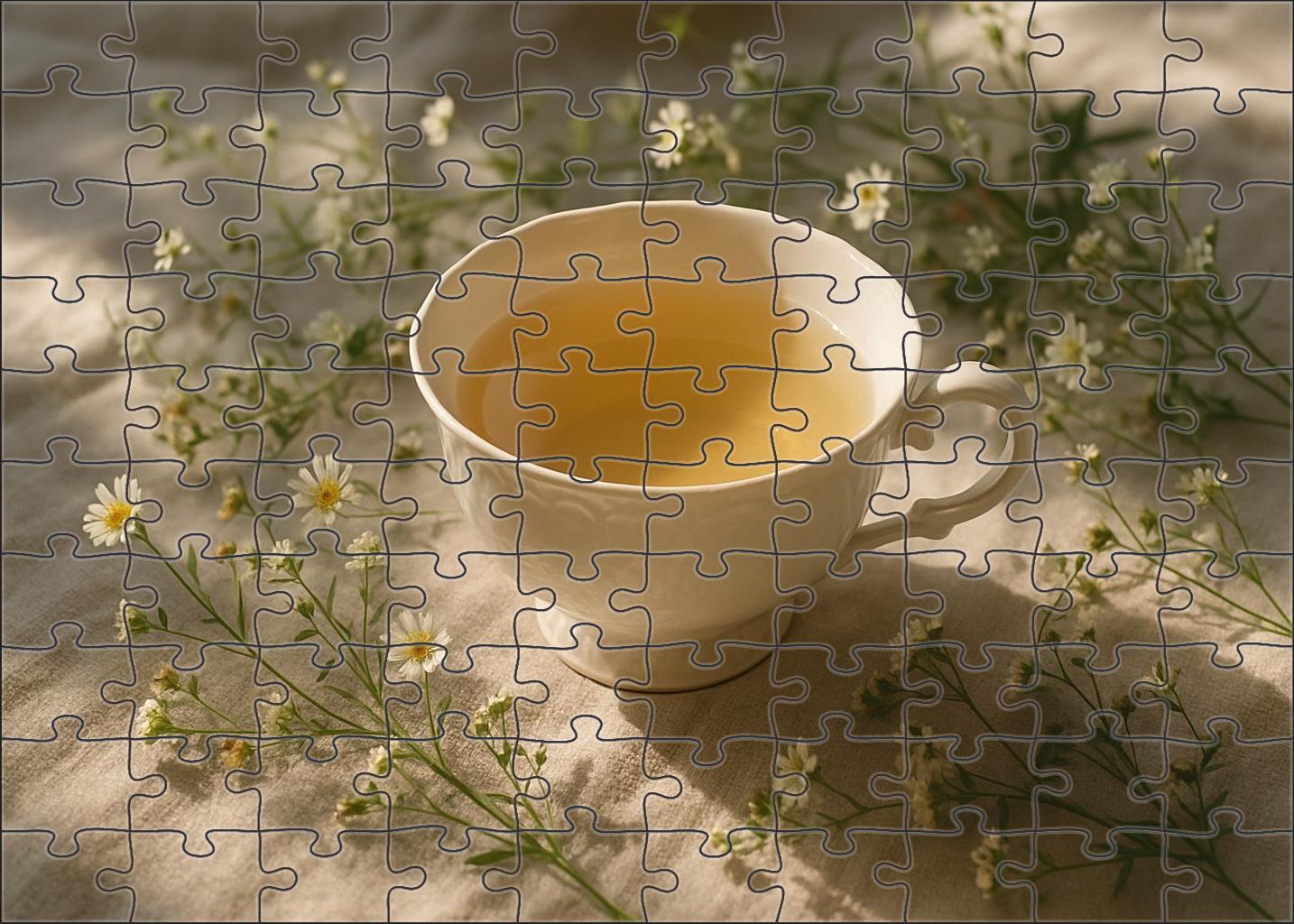 Sunrise Meadow White Tea Puzzle For Kids