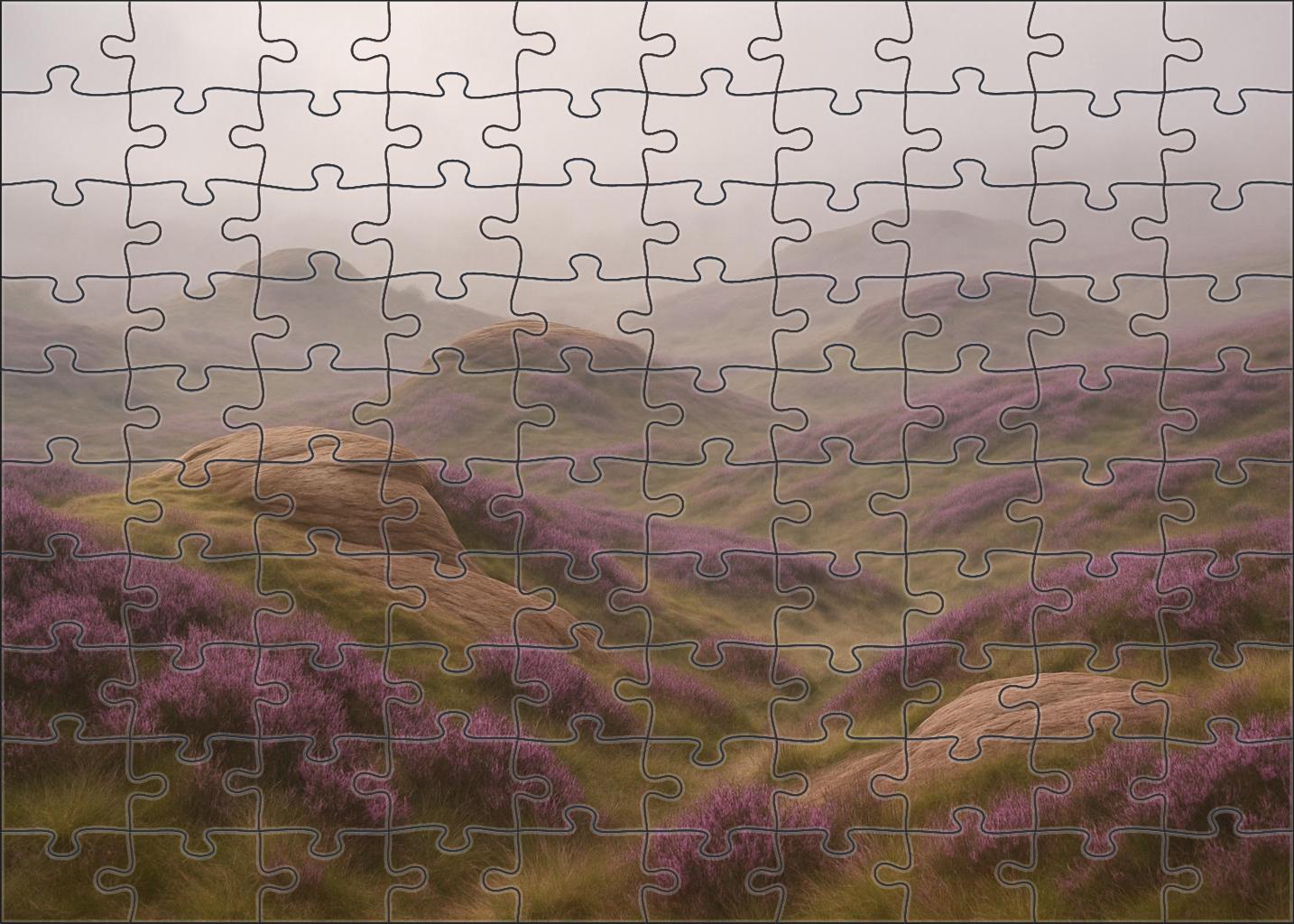 Misty Heather Knolls Puzzle For Adults