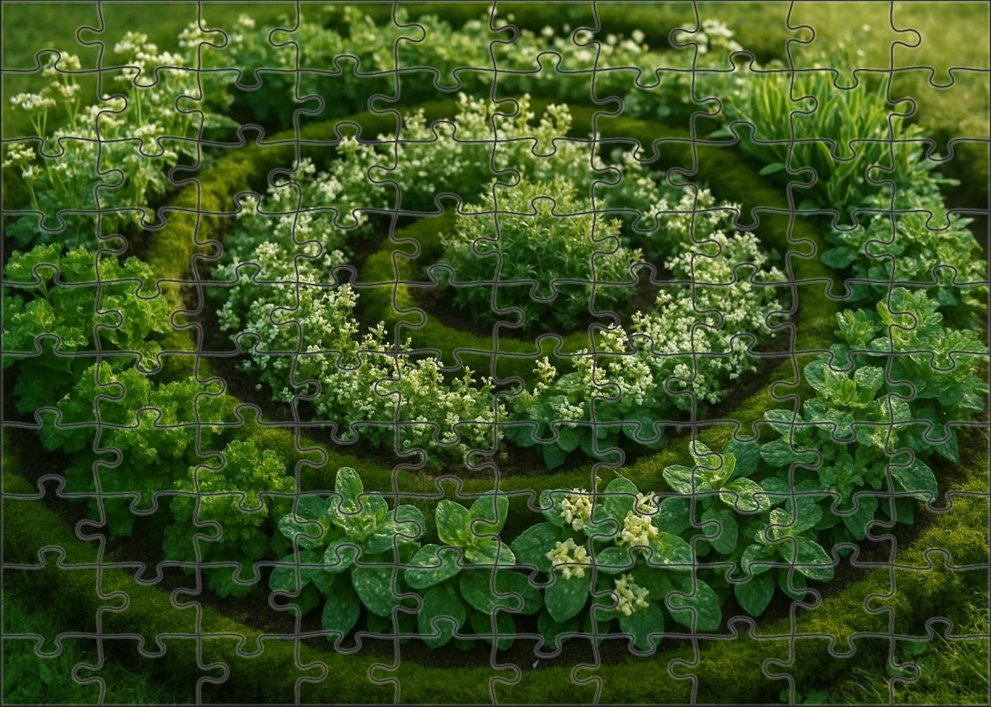 Spring Dew Herb Spiral Puzzle For Adults