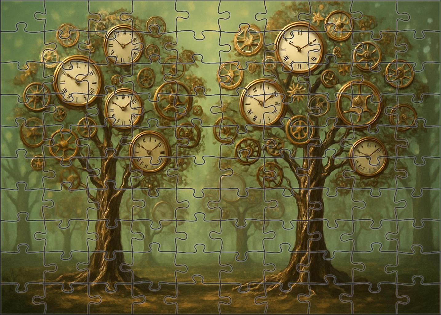 Whispering Clockwork Forest Large Format Puzzle