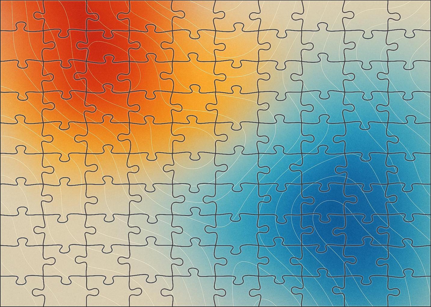 Thermal Gradient Contour Map Challenging Puzzles