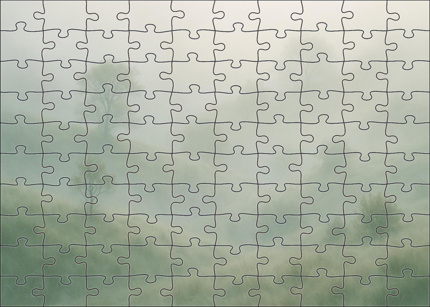 Serene Foggy Ridge Puzzle Fun