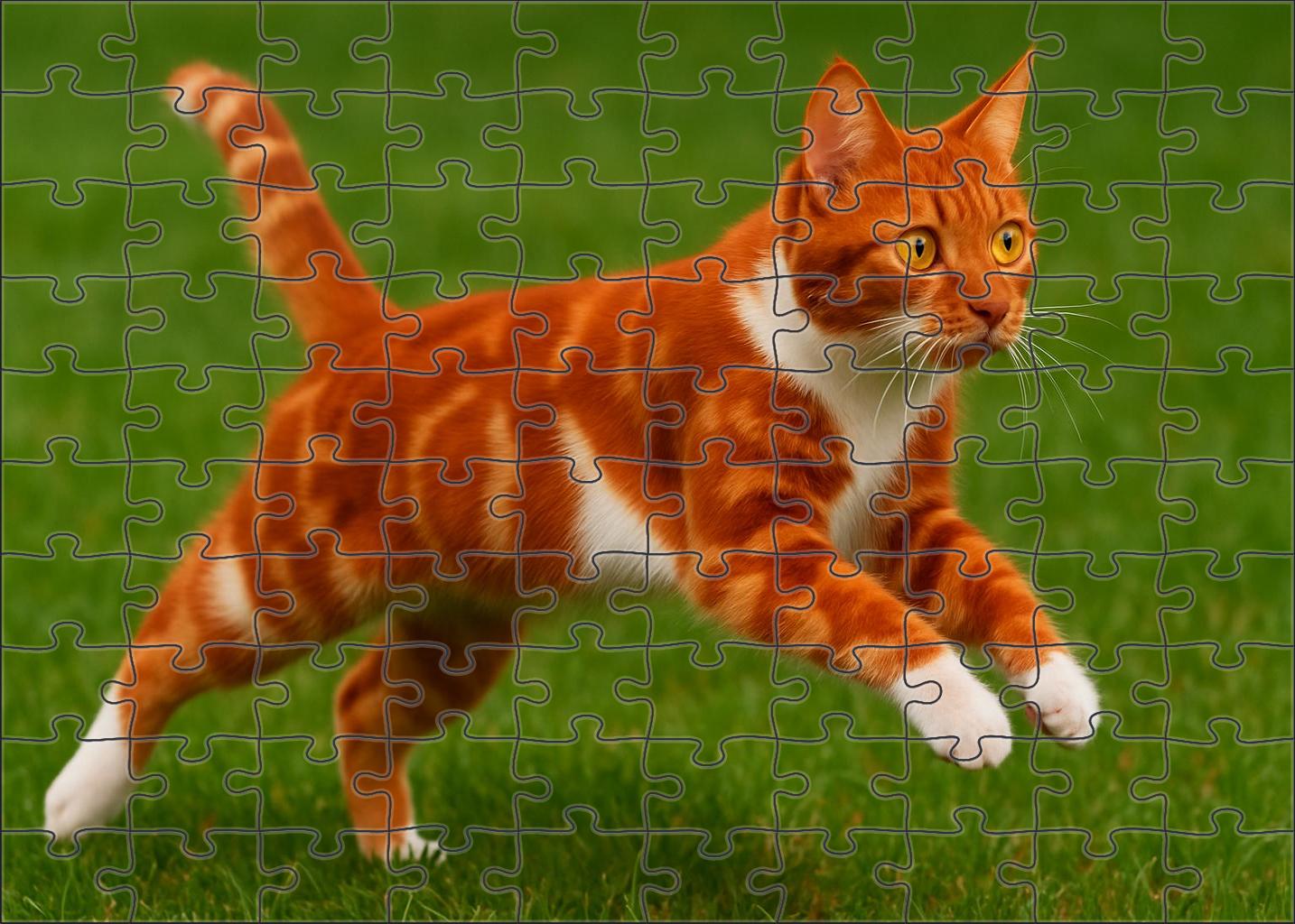 Crystal Blaze White-spotted Red Shorthair With Bold Spirit Family Puzzles