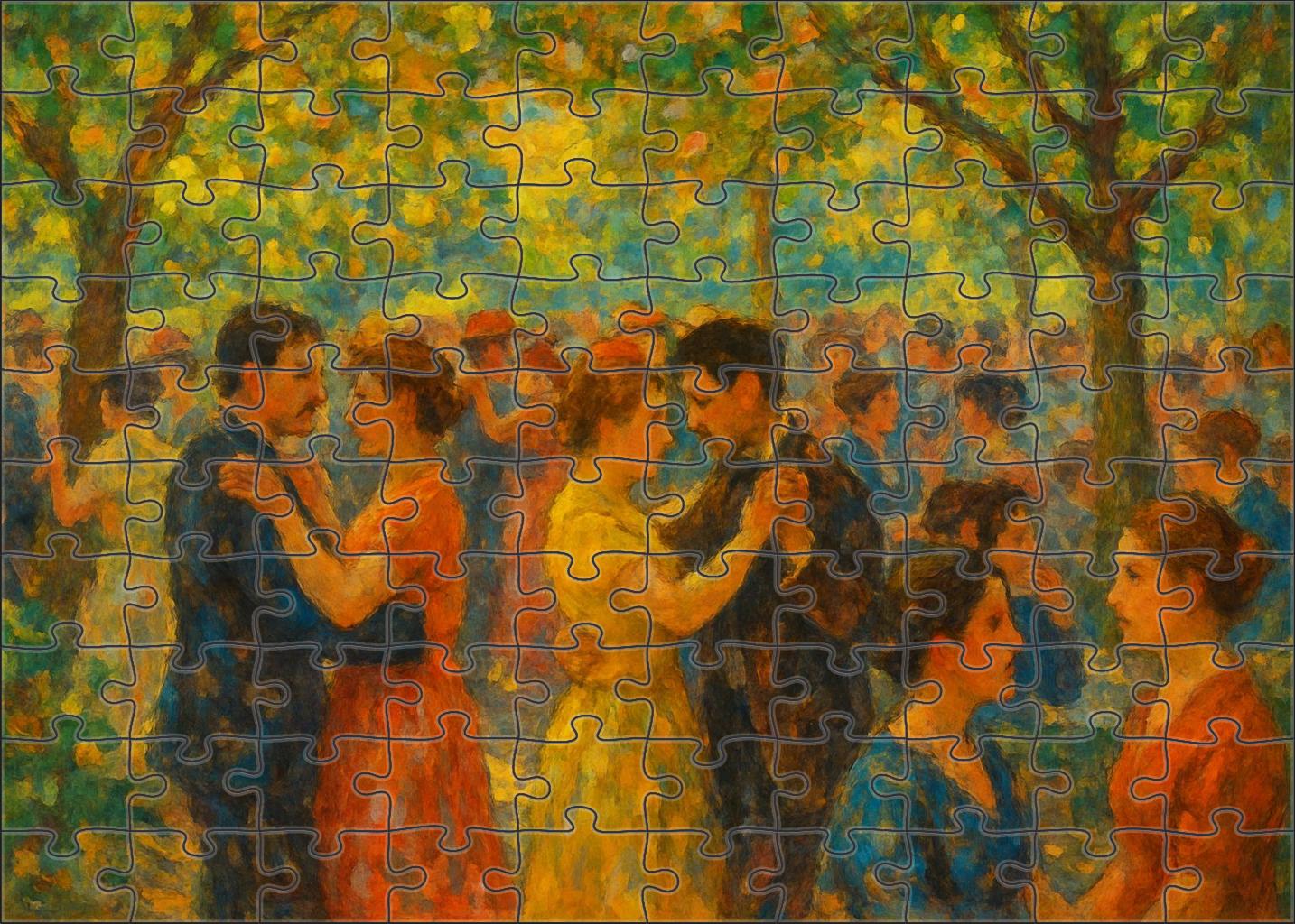 Dance At Le Moulin De La Galette 100 Piece Puzzle