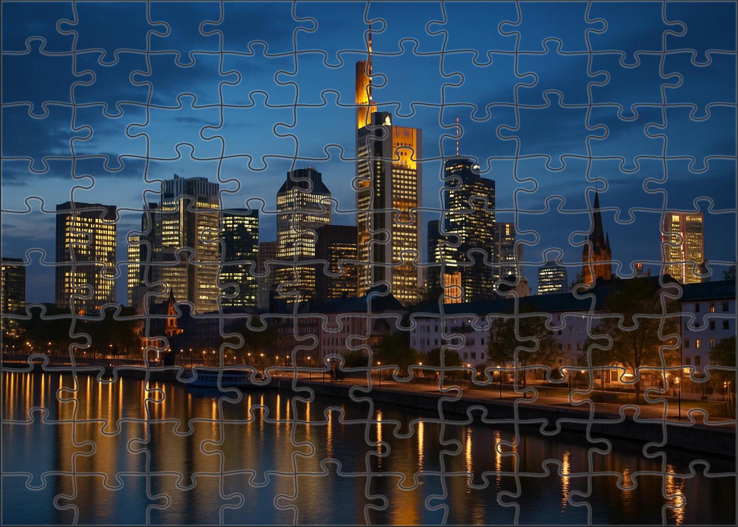 Frankfurt Skyline Europes Financial Powerhouse With A Towering Profile 300 Piece Puzzle